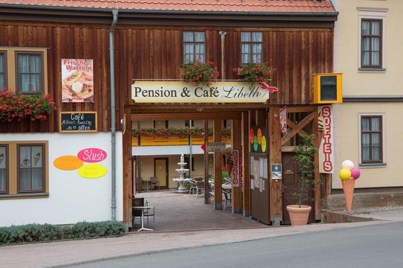 Pension-Café-Libelle Elxleben bei Arnstadt Extérieur photo